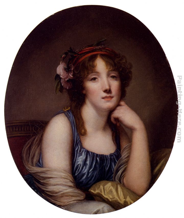 Portrait Of A Young Woman, Said To Be The Artist's Daughter painting - Jean Baptiste Greuze Portrait Of A Young Woman, Said To Be The Artist's Daughter art painting